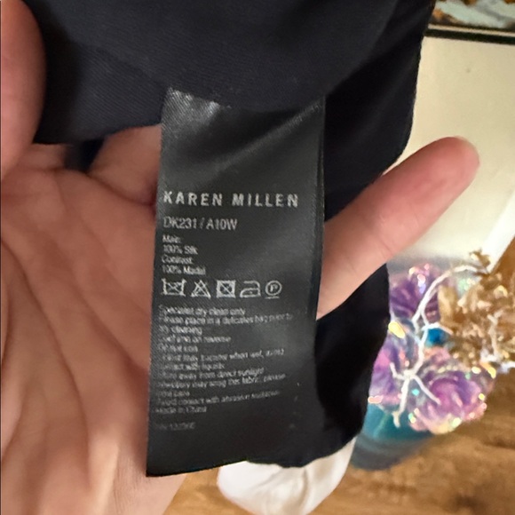 Karen Millen ruched draped silk dress - Picture 7 of 9